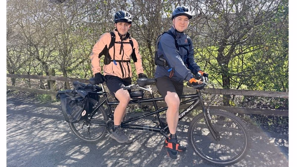 Registered blind Hull dad to take on epic 220-mile tandem ride with best pal