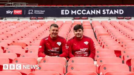 Wembley stand honour for cardiac arrest fan
