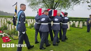 Wartime RAF pilot buried 86 years after crash