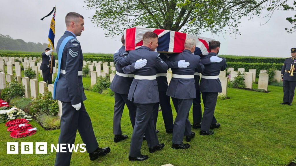 Wartime RAF pilot buried 86 years after crash