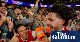Arsenal players and Arteta hail ‘incredible night’ after reaching Champions League final – video | Arsenal
