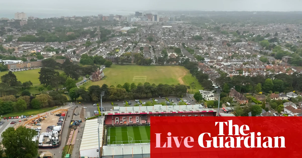Bournemouth v Manchester City: Arsenal can win Premier League if visitors slip up as Guardiola heads for exit – live | Premier League