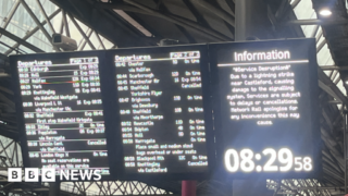 Lightning strike causes rail disruption