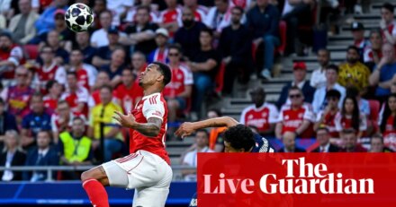 Paris Saint-Germain v Arsenal: Champions League final goes to extra time – live | Champions League