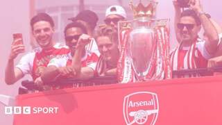 Arsenal title parade: Gunners’ men celebrate Premier League success with bus parade