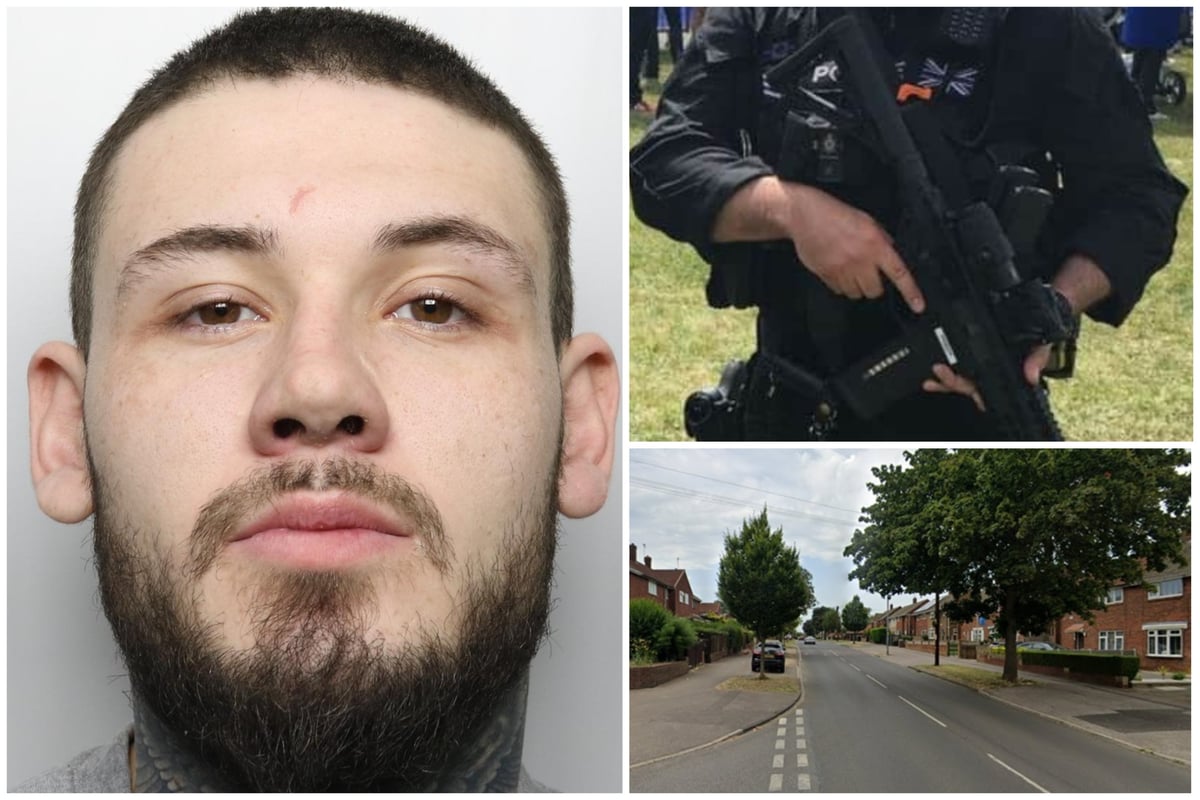 Armed police race to reports of 'gunslinger' twirling pistol on Castleford street