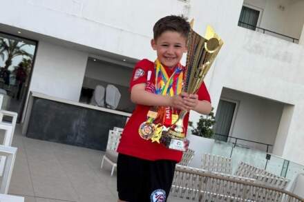 Karate kid! Oliver, 6, brings home the Gold at world championships in Malta