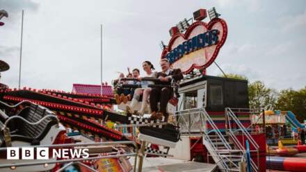 Newlyweds celebrate at town's May Day funfair