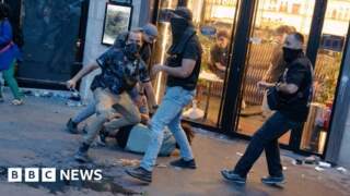 Hundreds arrested and police injured after Champions League riots in France