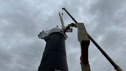 Sails reinstated on iconic Skidby Mill following major restoration works