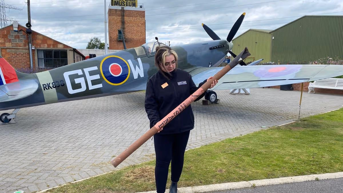 ‘Time capsule’ World War II fire extinguisher survived bomb blast that levelled Bridlington barber shop