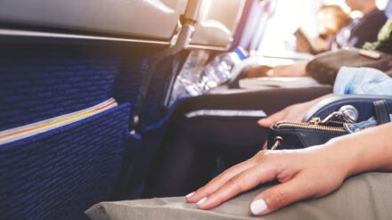 ‘Entitled passenger was manspreading into my space on plane but some say I’m in wrong’