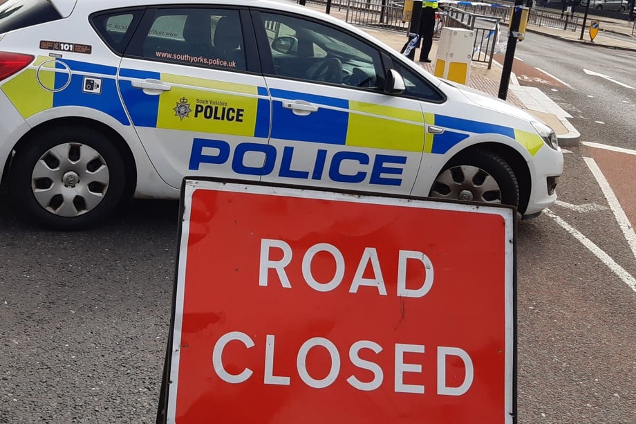 Road closed and pedestrian seriously injured after collision on busy Barnsley road