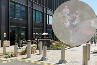 Mystery security team spotted outside Sheffield city centre café