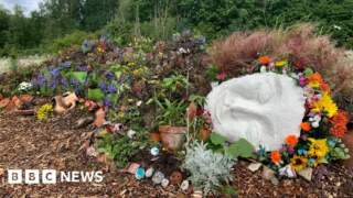 Artist's 'mud maiden' cheers up old colliery site