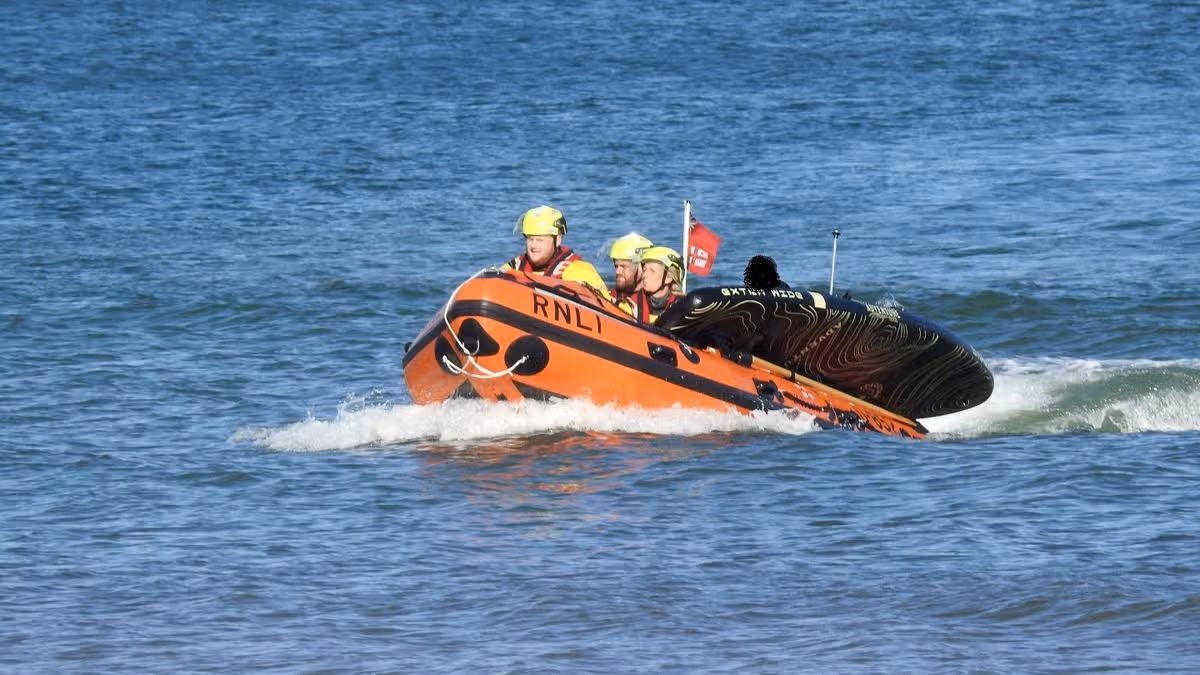 Paddleboarder rescued by RNLI and Coastguard off the Bridlington coast