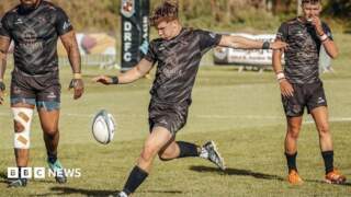 Student rugby player learns to walk again after horror injury