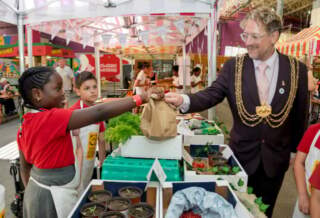Everything must grow as children set their stall out at Leeds Kirkgate Market