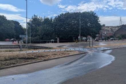 Nearly 100 homes set to lose water for repairs to burst main near which has closed Rotherham road