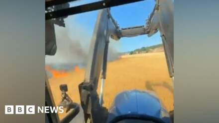 Teenagers arrested over suspected field arson near York