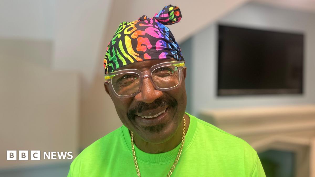 Mr Motivator delivers fitness class at Huddersfield care home
