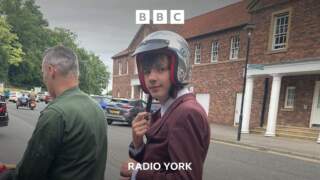 Scooter convoy escorts York teen to prom