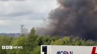 Fire crews tackle pallet fire at Leeds industrial unit