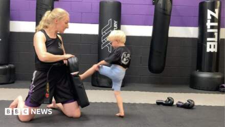 York girl takes on kickboxing after transplant ordeal