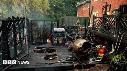 Sheffield houses and gardens damaged by “deliberate” field fire
