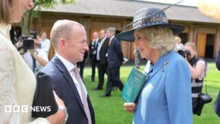 Queen Camilla attends Ebor Festival at York Racecourse