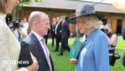 Queen Camilla attends Ebor Festival at York Racecourse