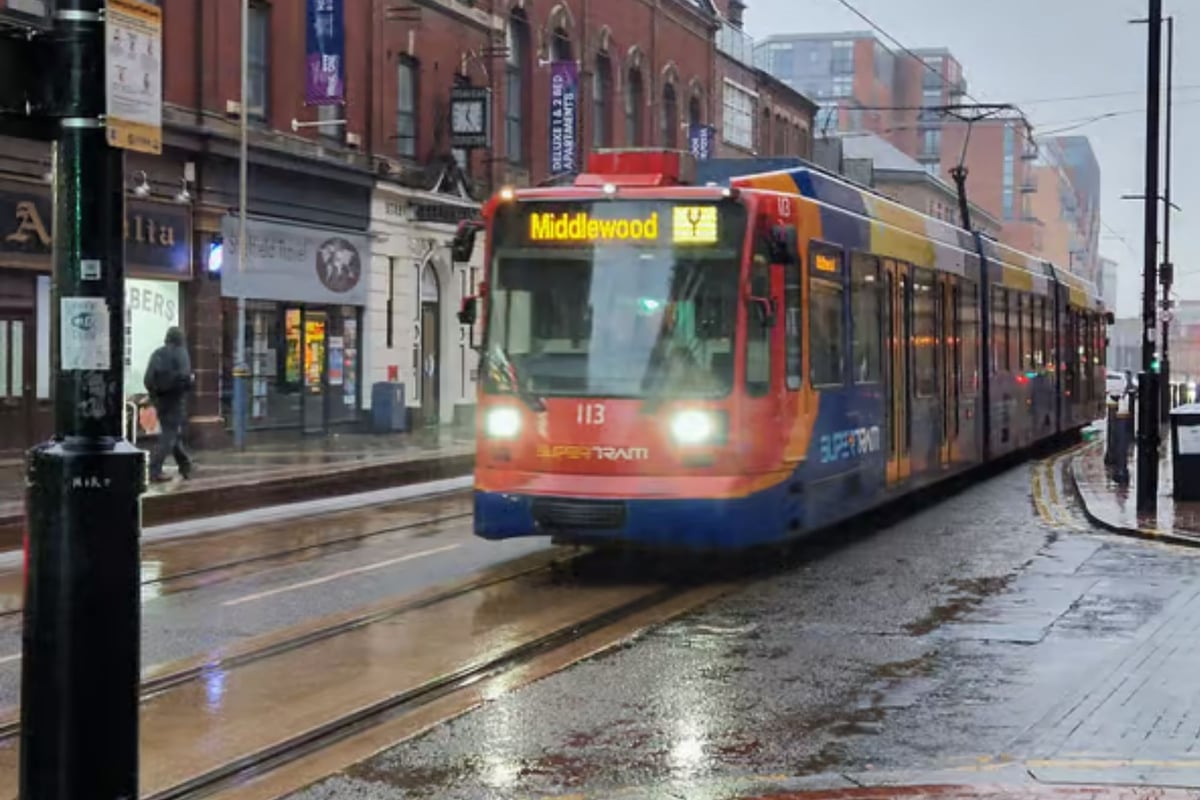 Tram disruption after Sheffield crash on Bamford Street, Hillsborough which led to car being abandoned
