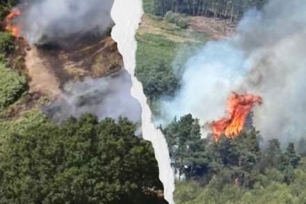 Two blazes raging simultaneously in green spaces in Sheffield & the Peak District