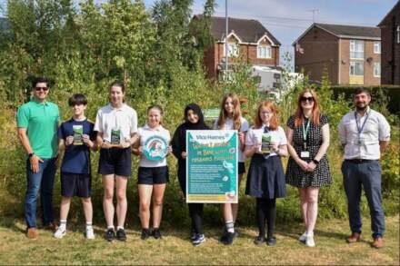 Kettlethorpe High School pupils champion wildgrass areas with Vico Homes