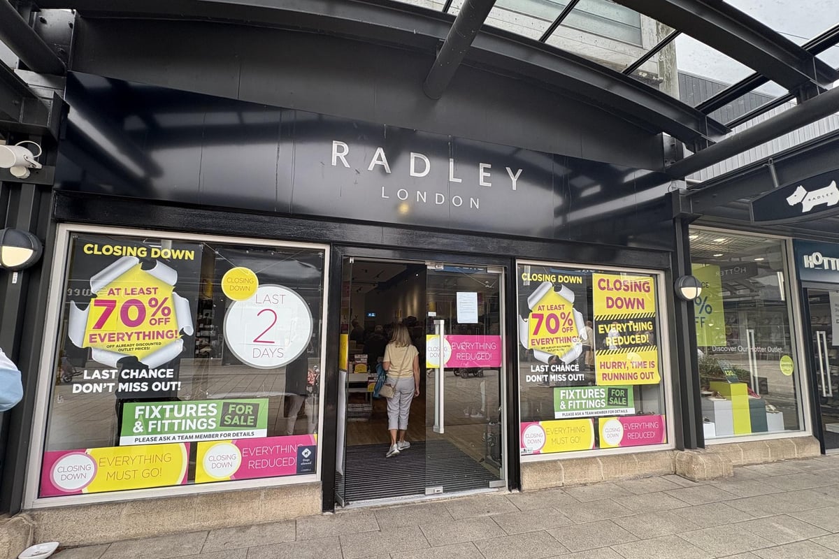 Radley to close Castleford store this weekend with all stock 70 per cent off