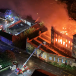 Major fire at derelict Peaky Blinders mill
