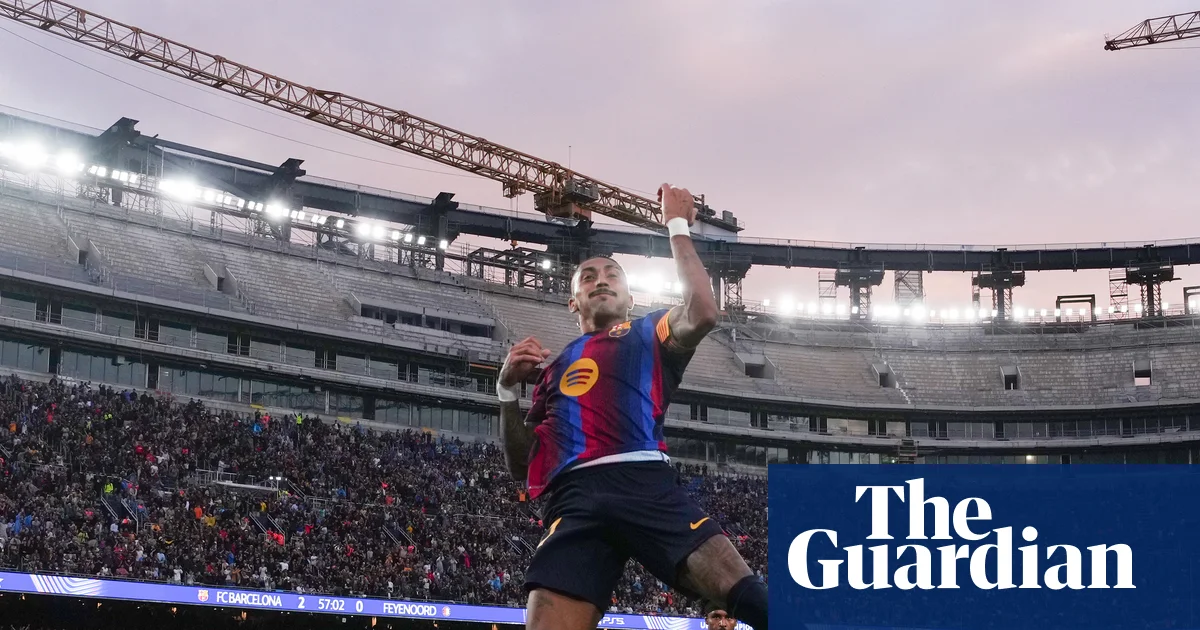 Champions League roundup: Raphinha shines as Barcelona thrash Feyenoord | Champions League