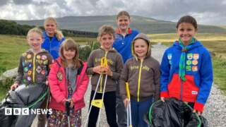 Brownies and Guides campaign against Yorkshire Three Peaks litter