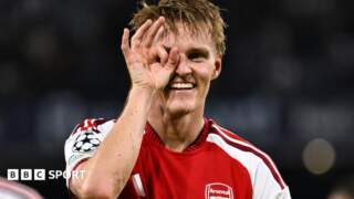 Napoli 0-1 Arsenal: Martin Odegaard looks back to his best for Gunners