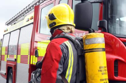 Firefighters spend night at recycling centre blaze near Sheffield